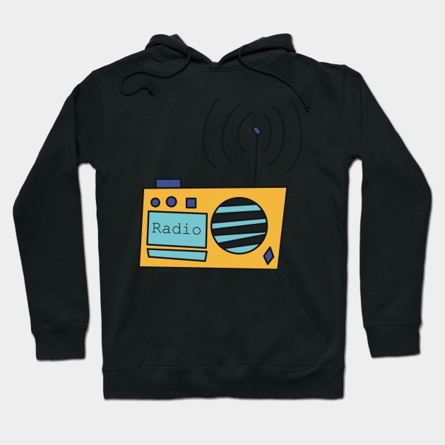 Radio Waves Hoodie by Nigh-designs